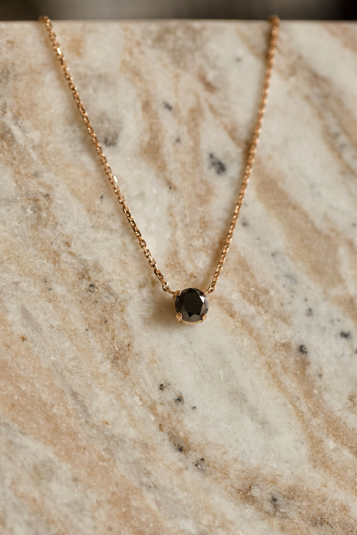 1 CARAT BLACK DIAMOND NECKLACE