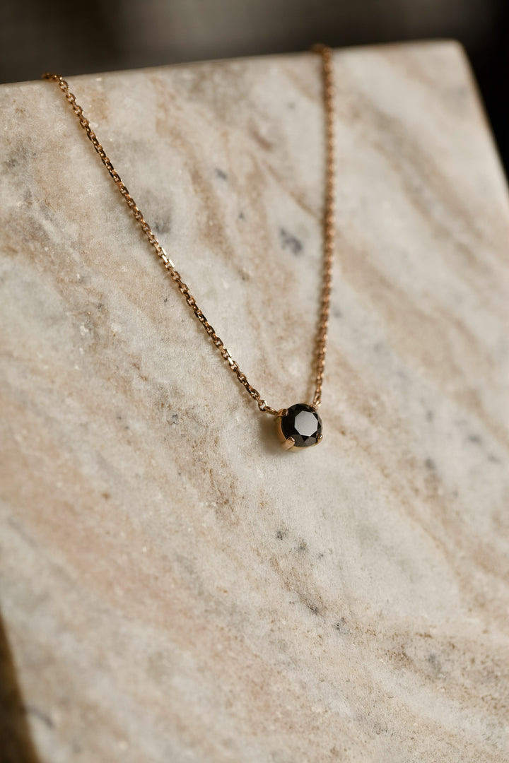 1 CARAT BLACK DIAMOND NECKLACE