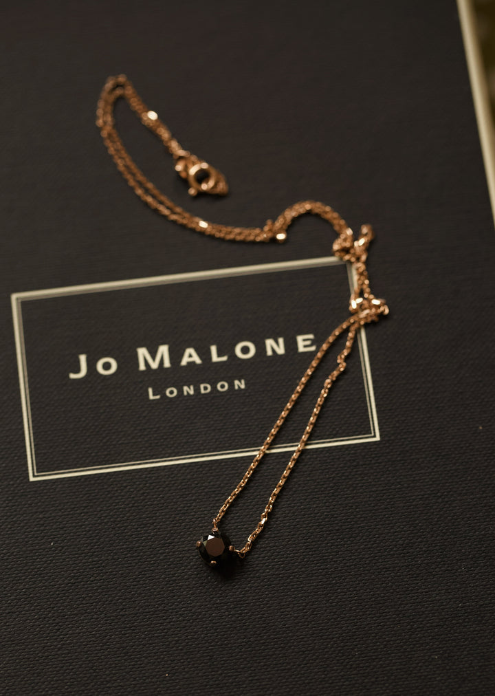 1 CARAT BLACK DIAMOND NECKLACE