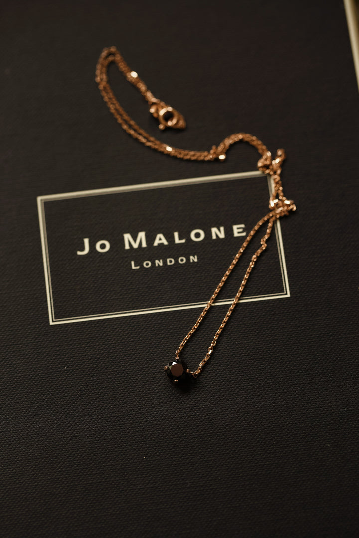 1 CARAT BLACK DIAMOND NECKLACE