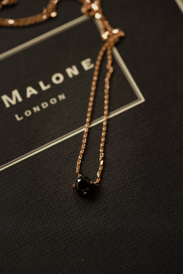 1 CARAT BLACK DIAMOND NECKLACE