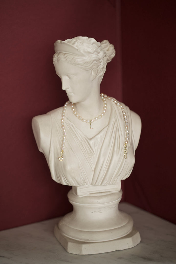 PEARLS & INITIALS NECKLACE