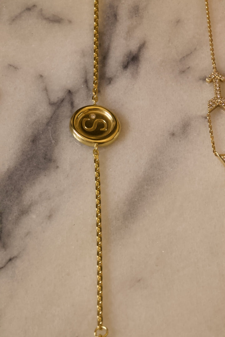 SIGNET BRACELET IN SILVER