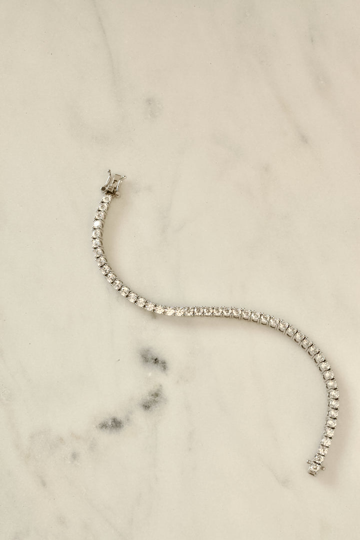 TENNIS BRACELET - 3 MM CUBIC ZIRCONIA IN 14K GOLD