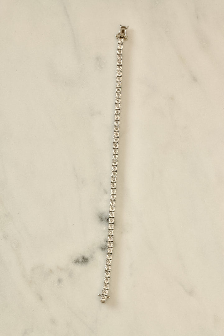 TENNIS BRACELET - 3 MM CUBIC ZIRCONIA IN 14K GOLD