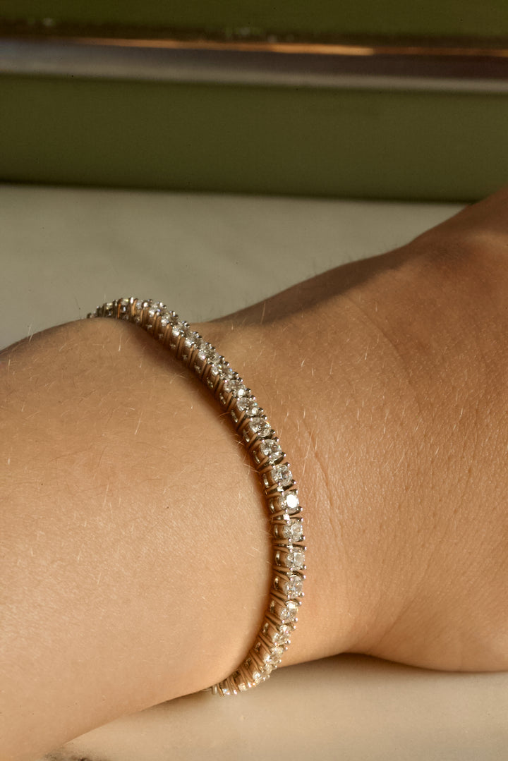 TENNIS BRACELET - 3 MM CUBIC ZIRCONIA IN 14K GOLD