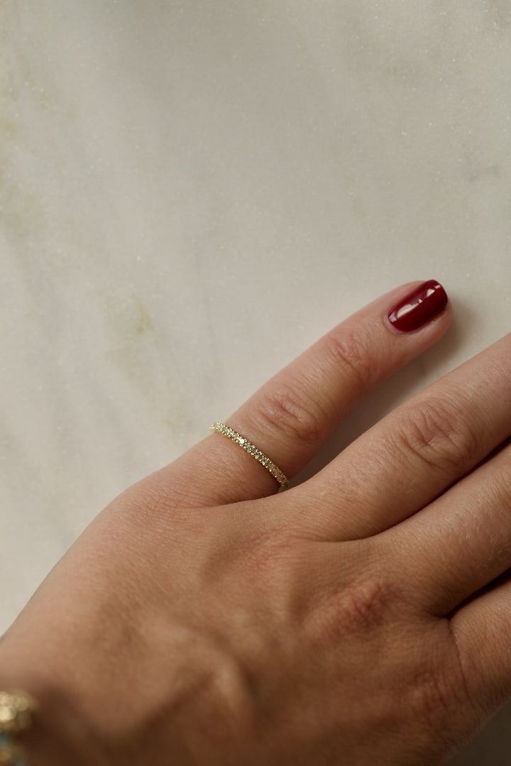 CLASSIC DIAMOND RING - 1,2 MM NATURAL DIAMONDS