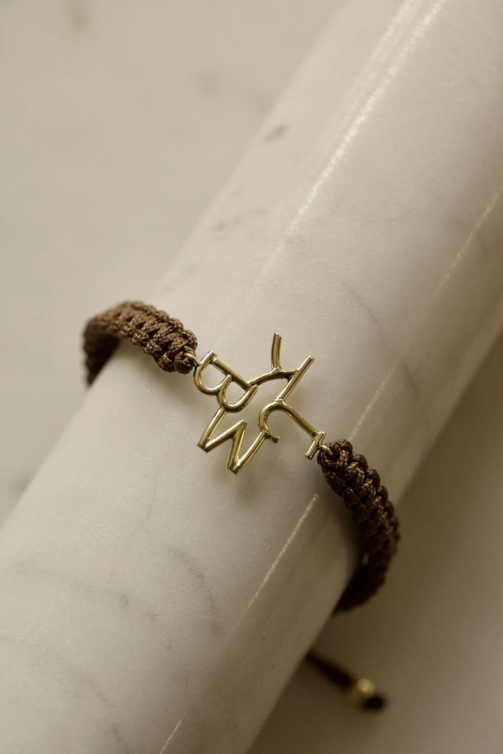 "TRIBE" 4 LETTERS SHAMBALLA BRACELET