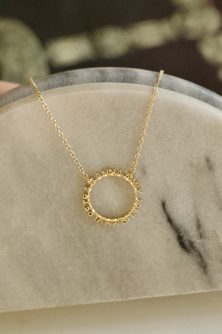CHAPTER 1 TEXT NECKLACE IN SILVER