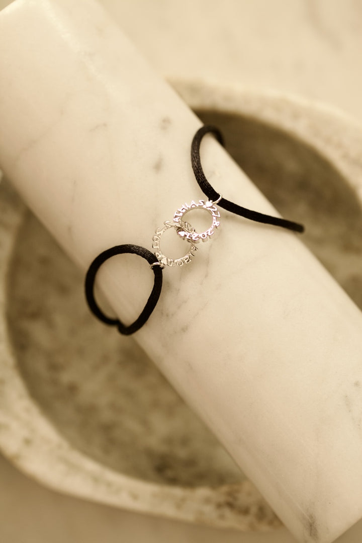CHAPTER 19 DOUBLE TEXT BRACELET - IN GOLD