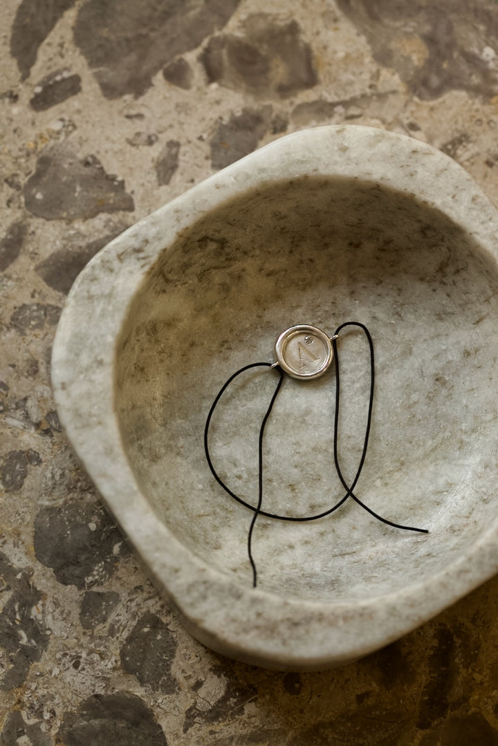 SIGNET BRACELET PENDANT IN SILVER