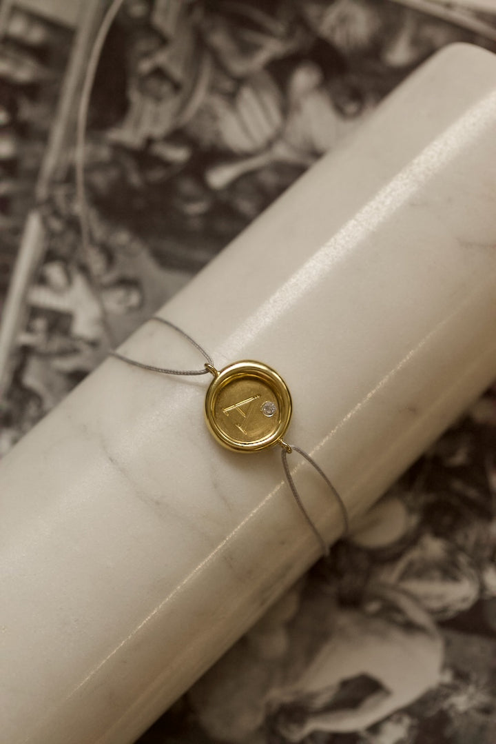 SIGNET BRACELET PENDANT IN SILVER