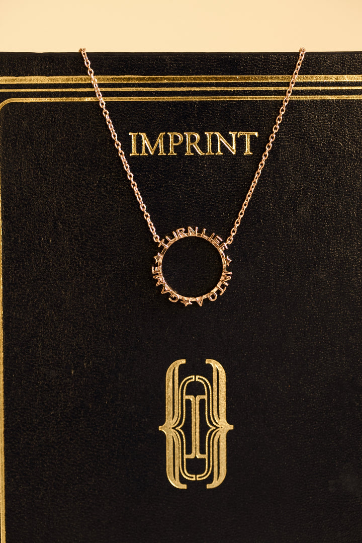 CHAPTER 1 TEXT NECKLACE IN SILVER