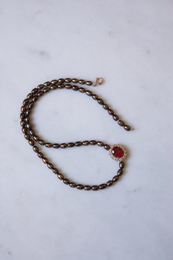 NECKLACE "COMPLICITÉ AVEC PERLES"
