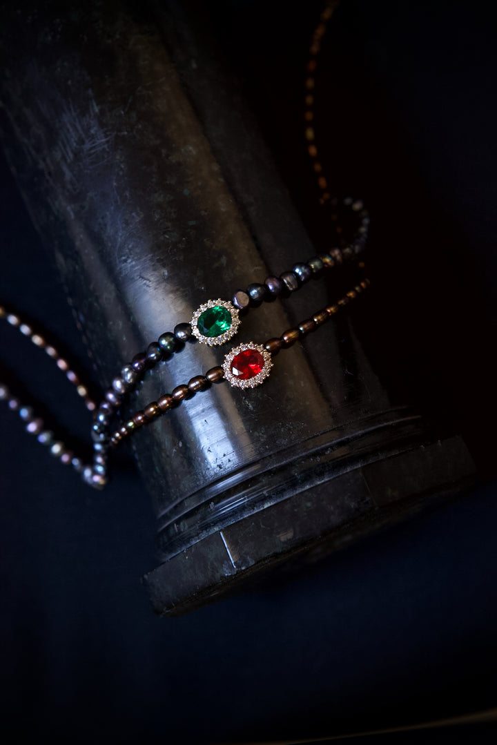 NECKLACE "COMPLICITÉ AVEC PERLES"