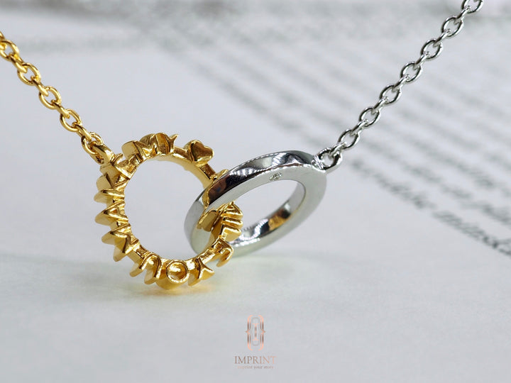 CHAPTER 19 MESSAGE NECKLACE - IN SILVER