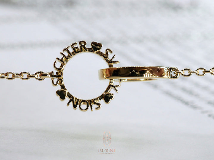 CHAPTER 19 MESSAGE NECKLACE - IN 14K GOLD