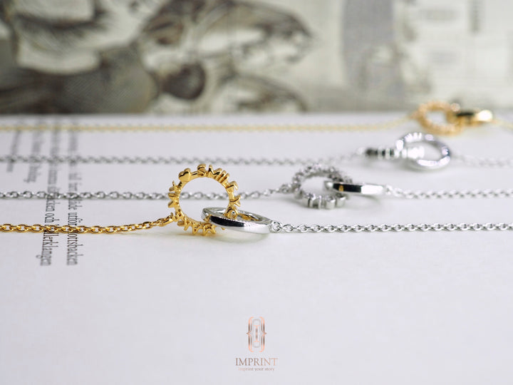 CHAPTER 19 MESSAGE NECKLACE - IN 14K GOLD