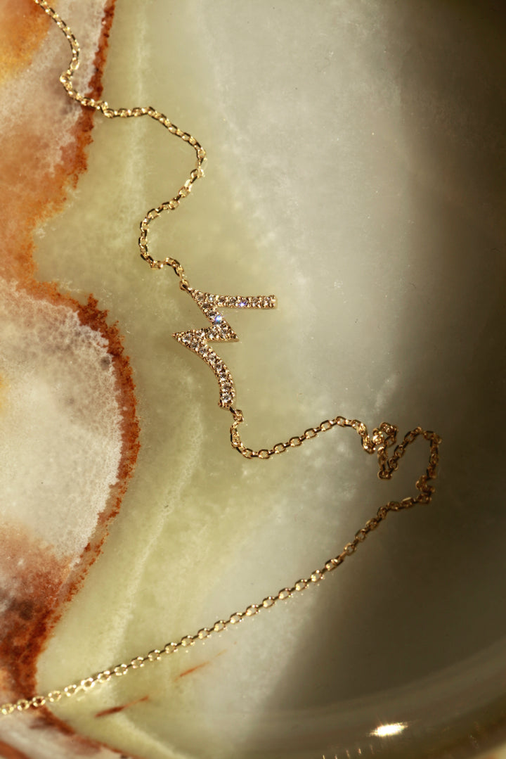 DIAMOND ALPHABET - NECKLACE