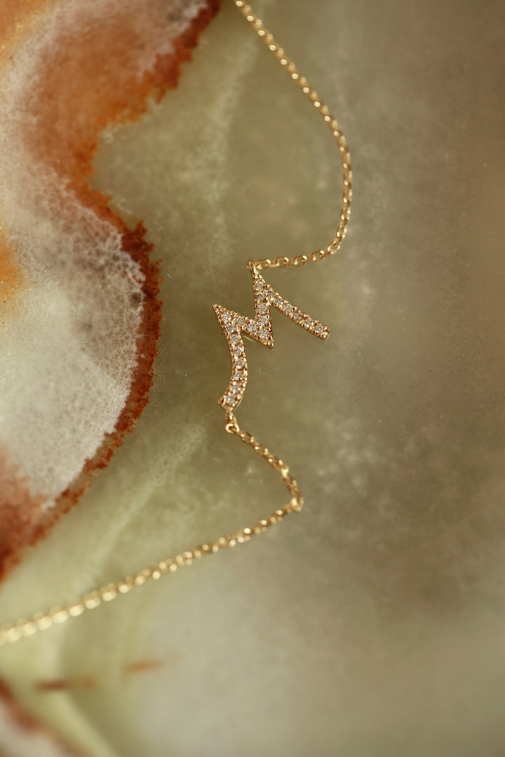 DIAMOND ALPHABET - NECKLACE