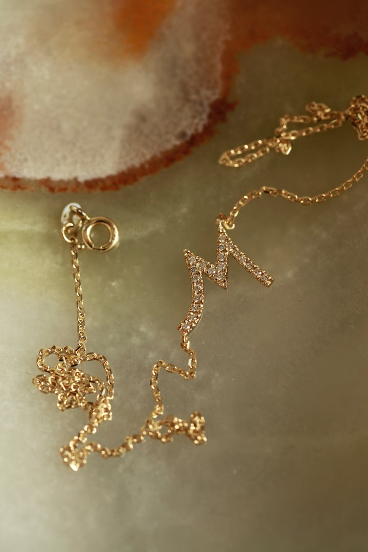 DIAMOND ALPHABET - NECKLACE