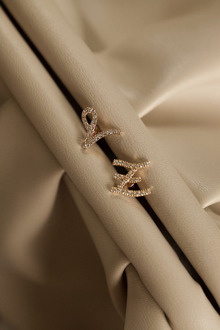 DIAMOND ALPHABET - EARRINGS