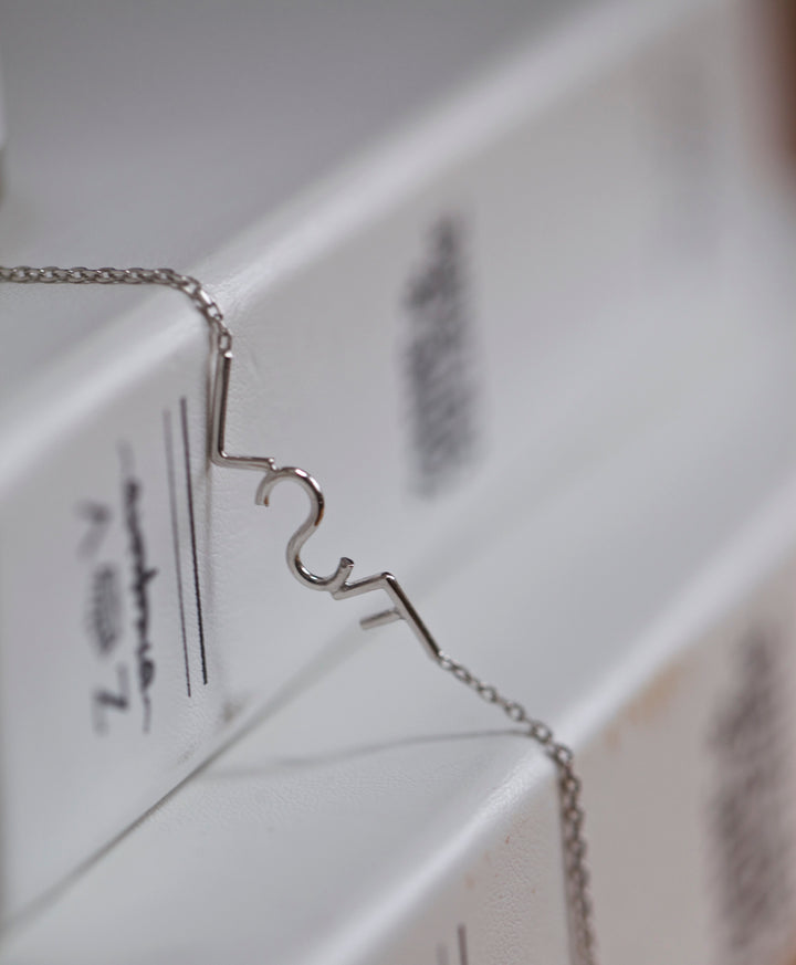 INITIALS BRACELET I. - WHITE GOLD