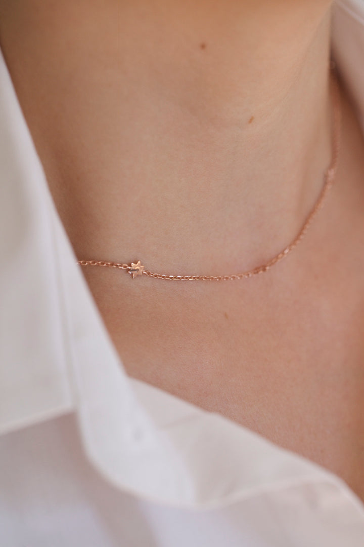 STARS NECKLACE WITH DIAMONDS