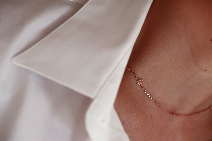 STARS NECKLACE WITH DIAMONDS