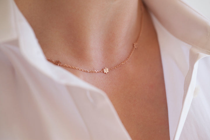 STARS NECKLACE WITH DIAMONDS