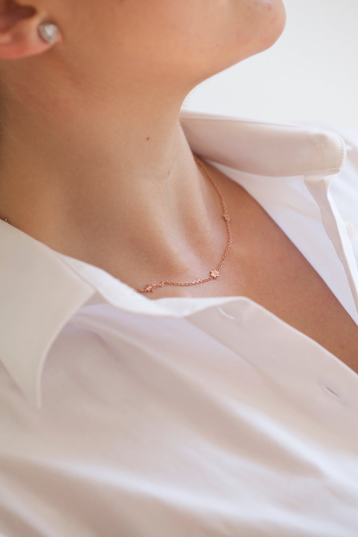 STARS NECKLACE WITH DIAMONDS