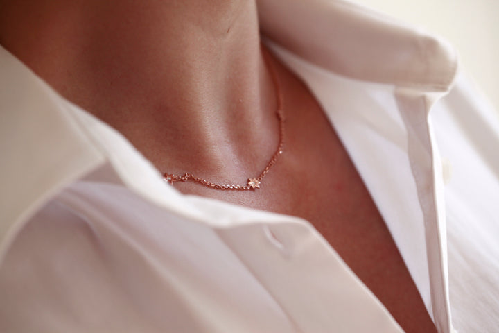 STARS NECKLACE WITH DIAMONDS