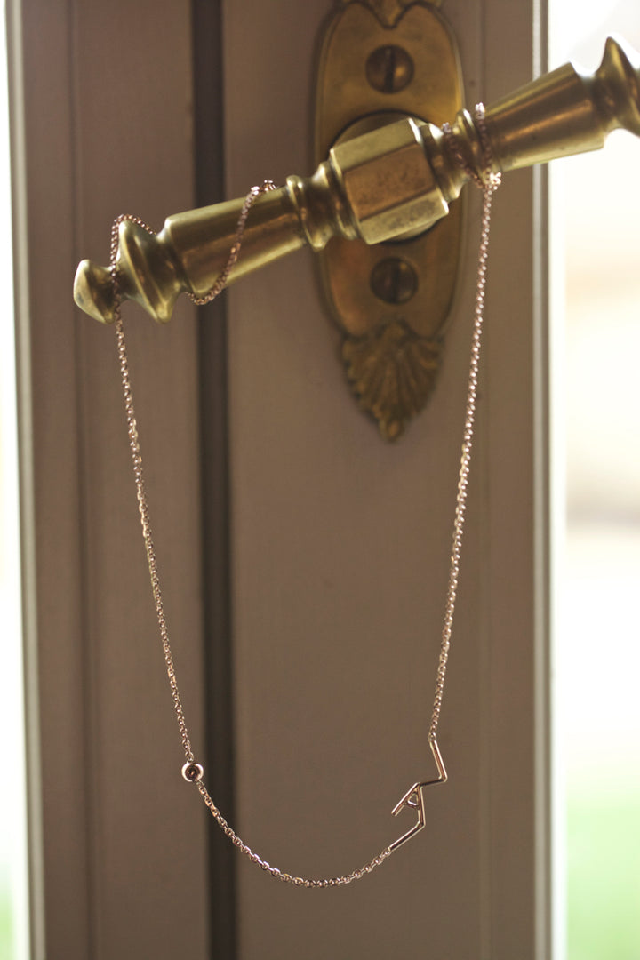 INITIALS NECKLACE - ROSE GOLD