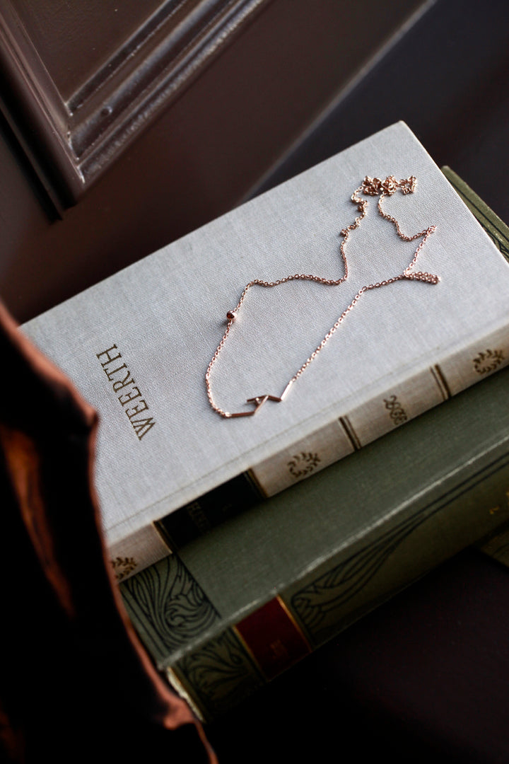 INITIALS NECKLACE - ROSE GOLD