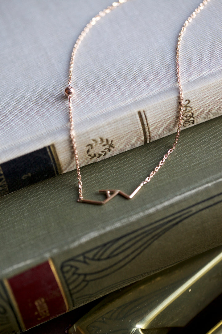 INITIALS NECKLACE - ROSE GOLD