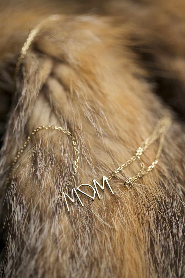 INITIALS NECKLACE - YELLOW GOLD
