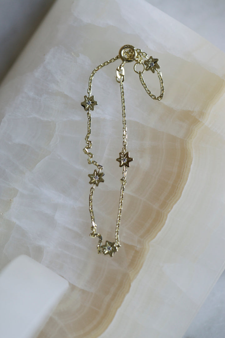 STARS BRACELET - 14K GOLD