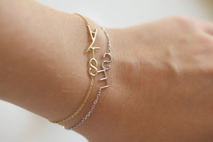 INITIALS BRACELET I. - WHITE GOLD