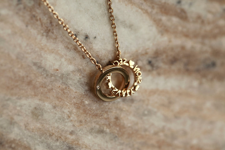 CHAPTER 19 MESSAGE NECKLACE - IN 14K GOLD