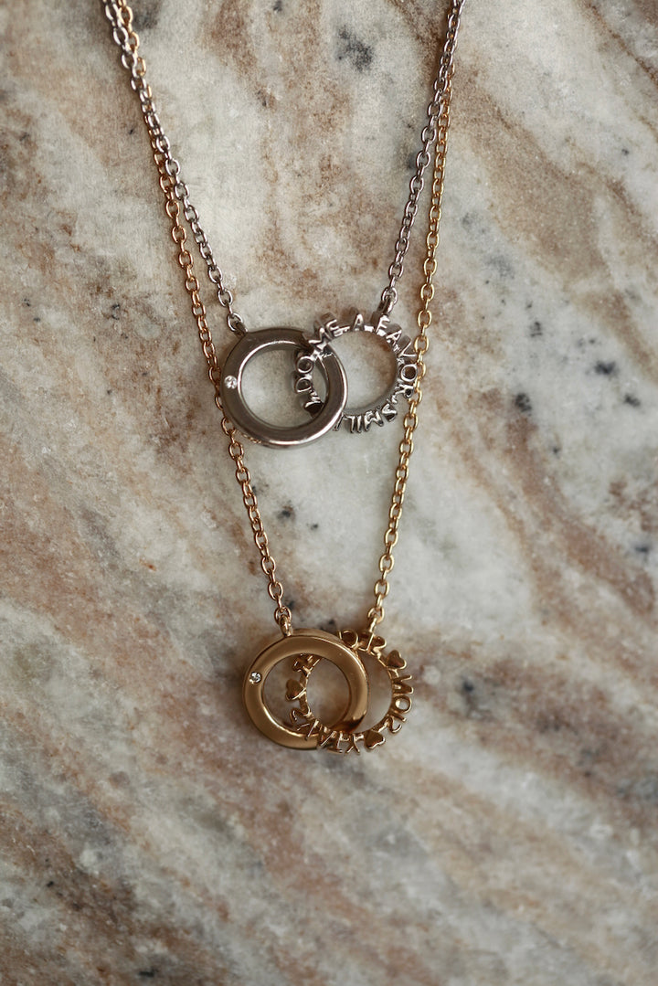 CHAPTER 19 MESSAGE NECKLACE - IN SILVER