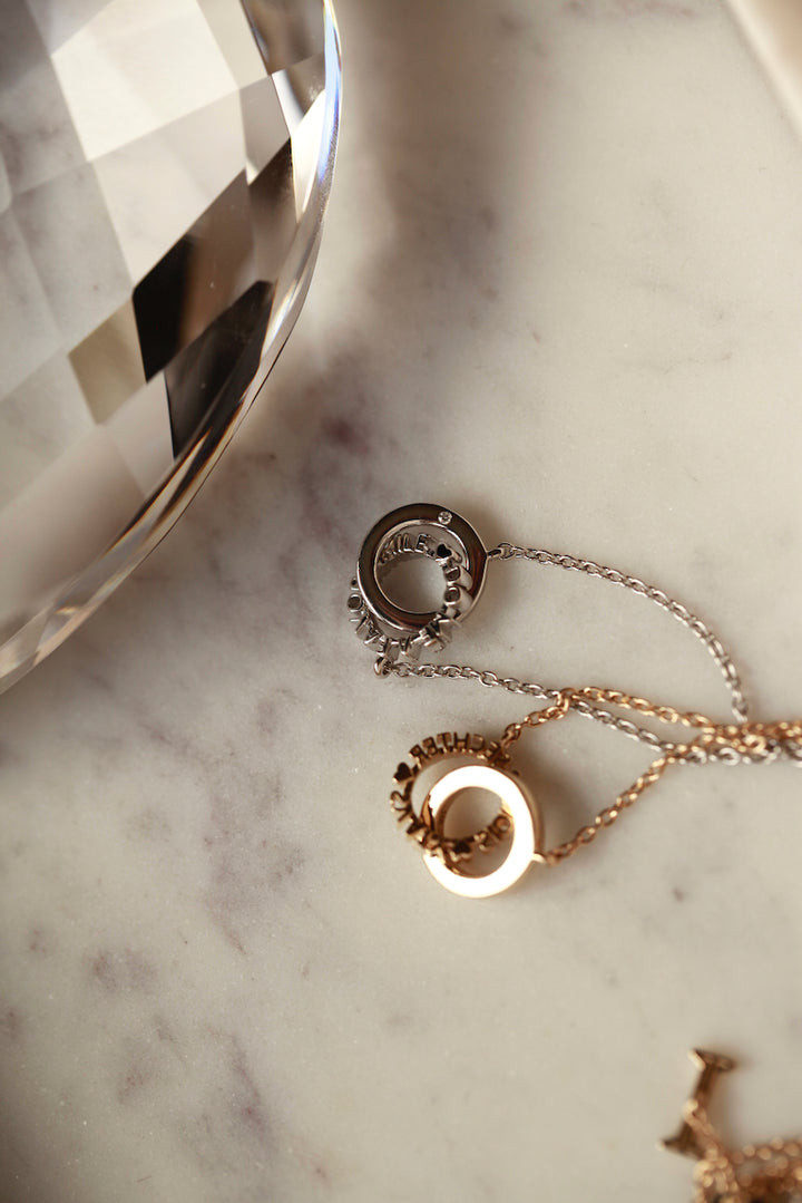 CHAPTER 19 MESSAGE NECKLACE - IN 14K GOLD
