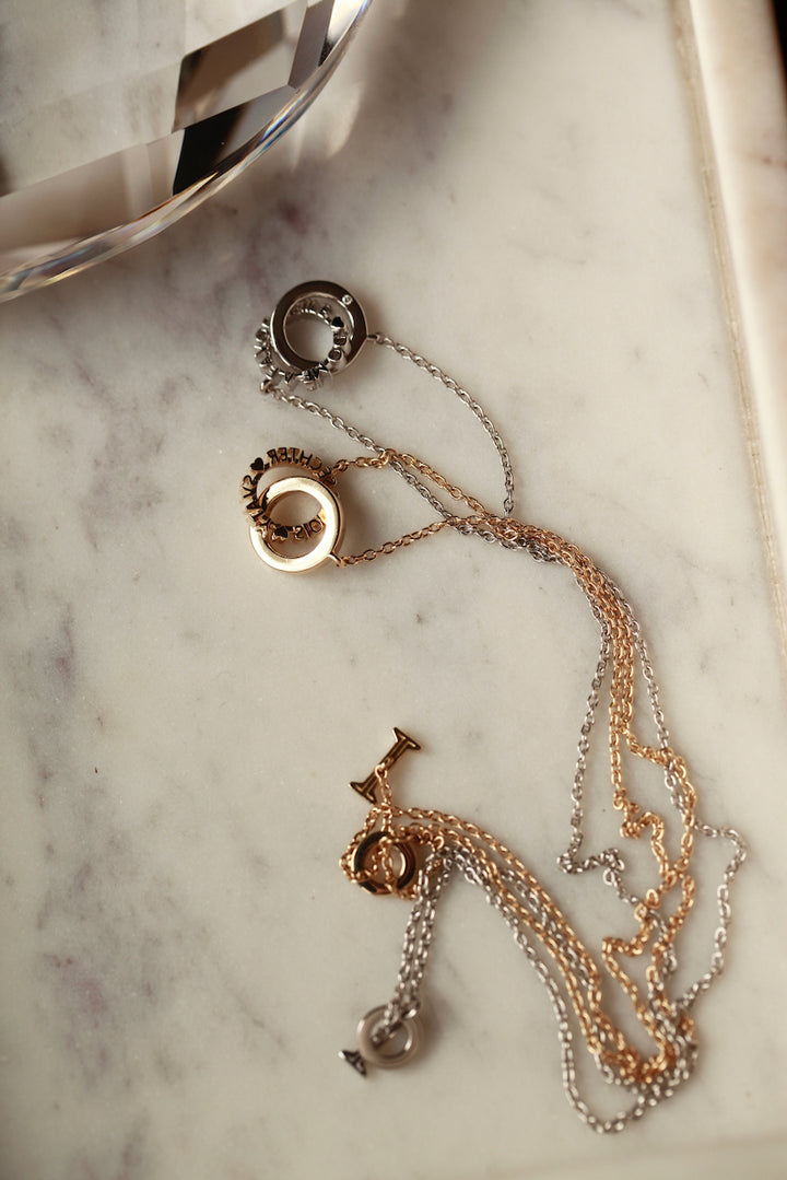 CHAPTER 19 MESSAGE NECKLACE - IN SILVER