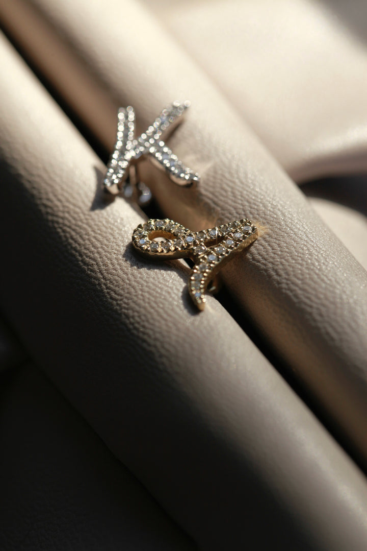 DIAMOND ALPHABET - EARRINGS