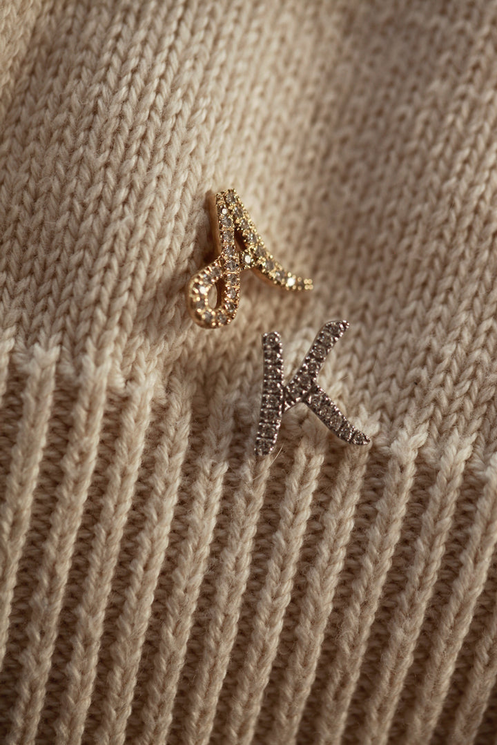 DIAMOND ALPHABET - EARRINGS