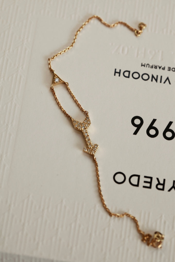 ARROW BRACELET - IN GOLD WITH DIAMONDS