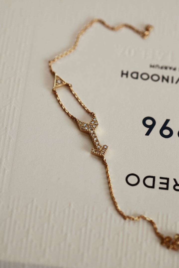 ARROW BRACELET - IN GOLD WITH DIAMONDS