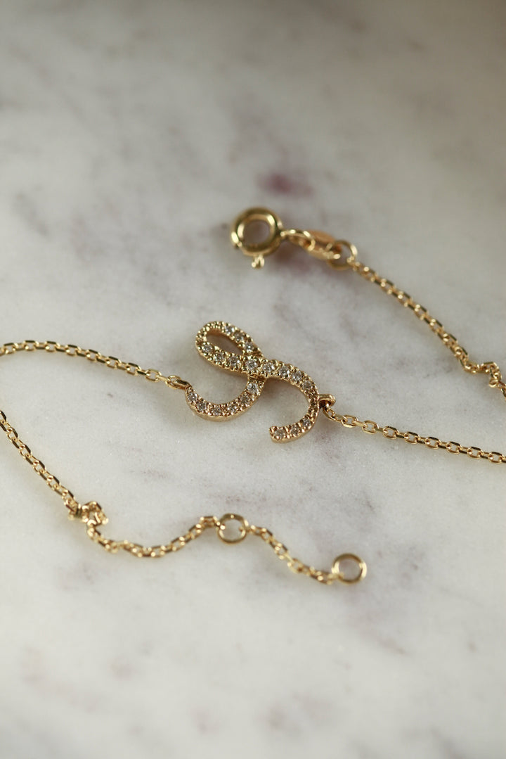 DIAMOND ALPHABET - BRACELET
