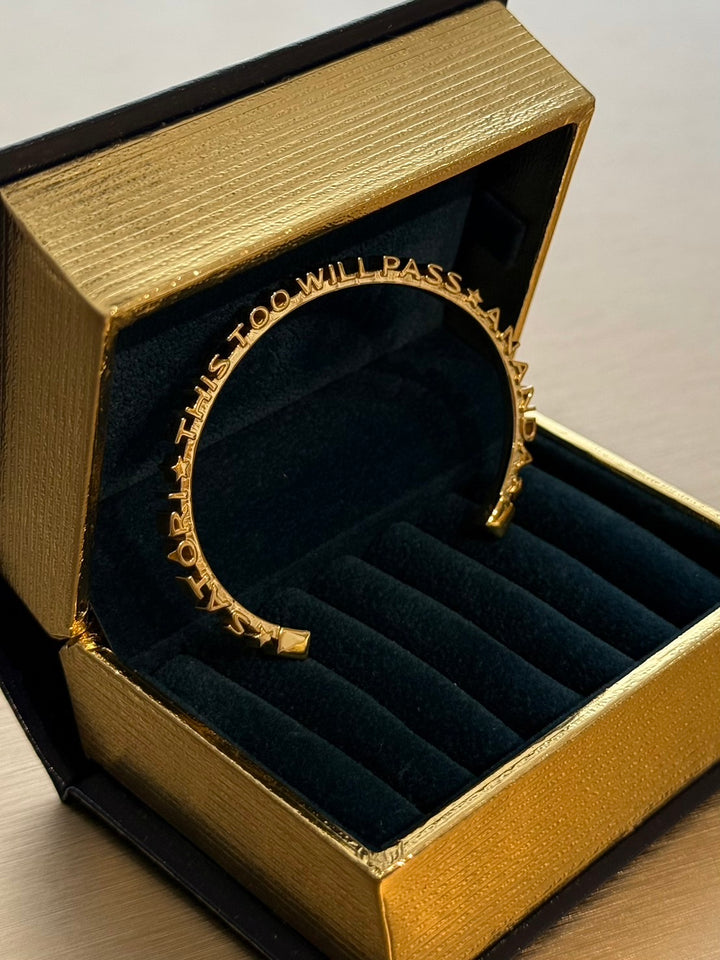 CHAPTER 11 TEXT BANGLE - IN GOLD