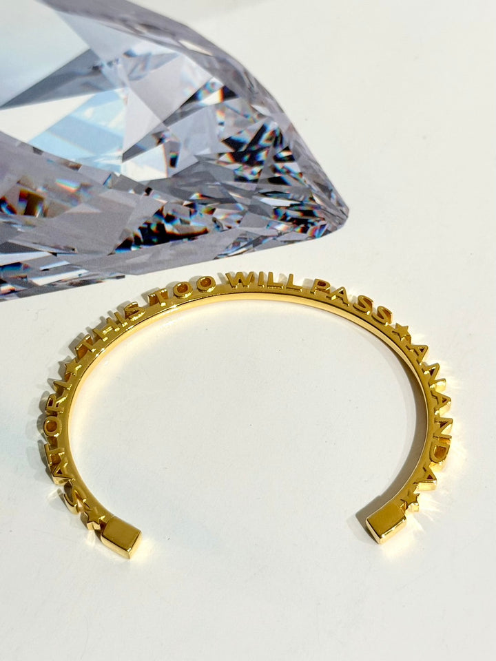 CHAPTER 11 TEXT BANGLE - IN GOLD