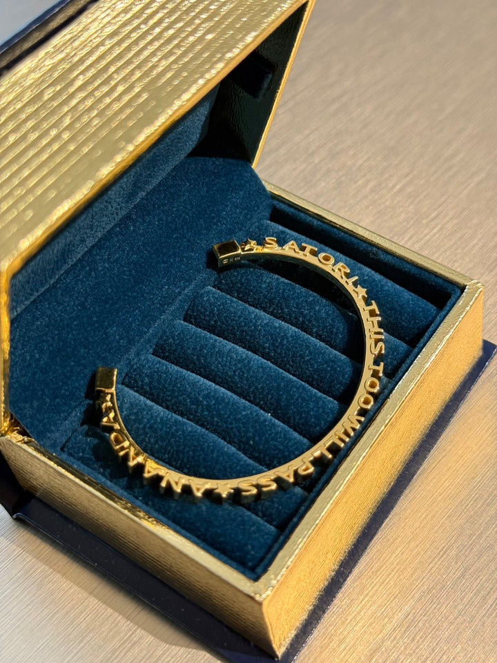 CHAPTER 11 TEXT BANGLE - IN GOLD